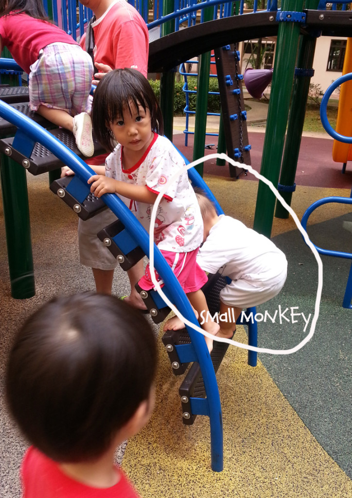 Anything small monkey see, small monkey do - with JieJie!