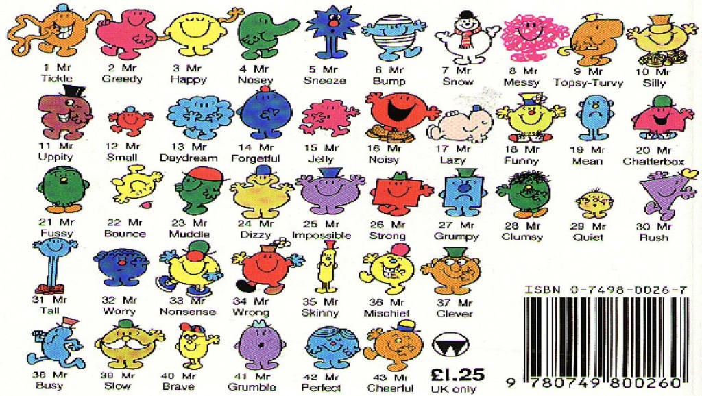 Mr Men chart