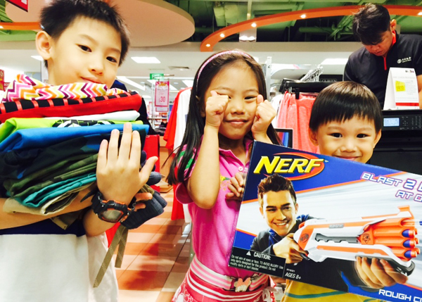 Kids got their shopping fix at Junction 8