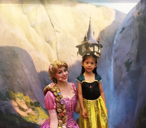 A picture with Rapunzel