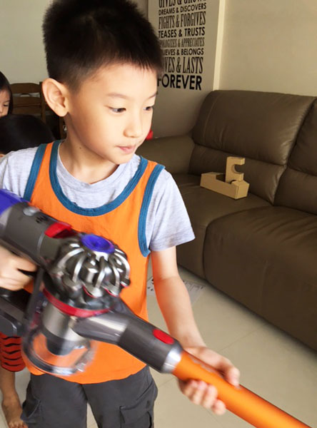 Cleaning made so easy for a 7-year-old