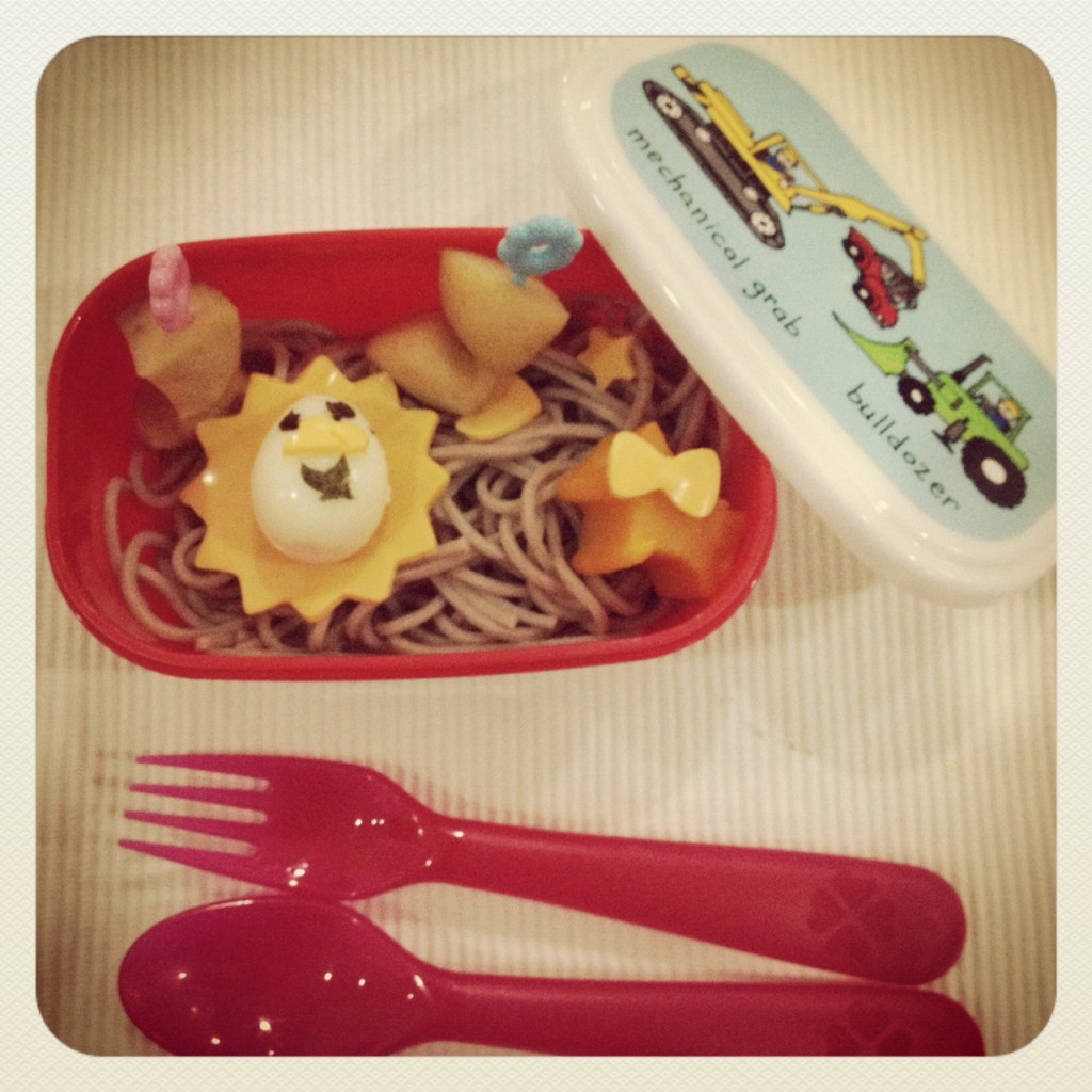 Soba in a snack box
