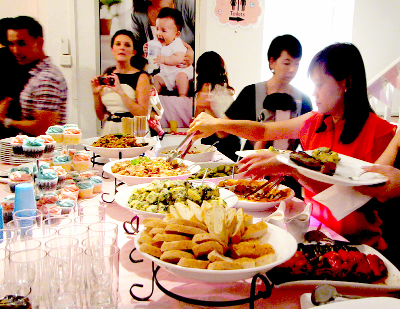 Great food at the Baby Shower