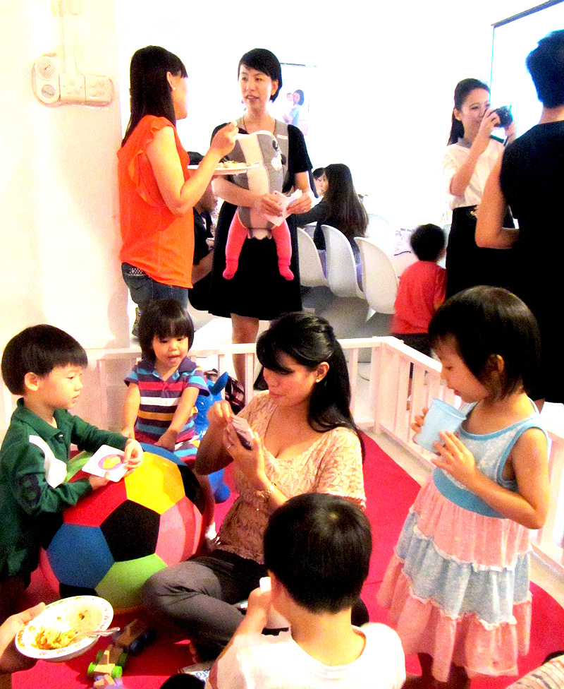 Kids talk and mom talk