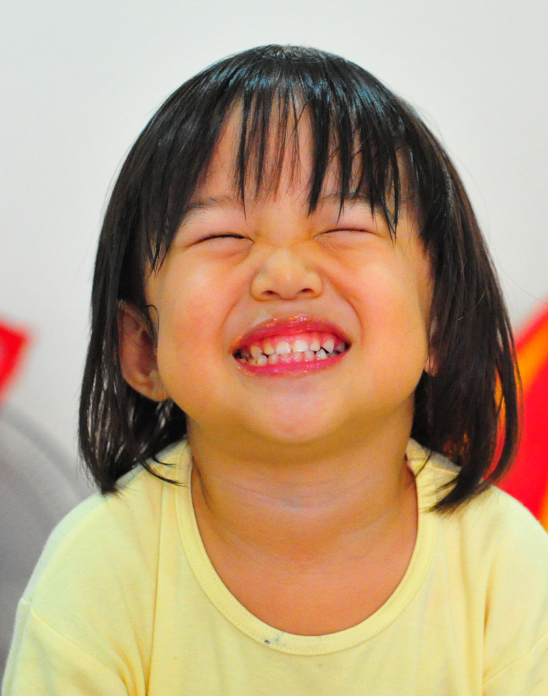 Becks smiling