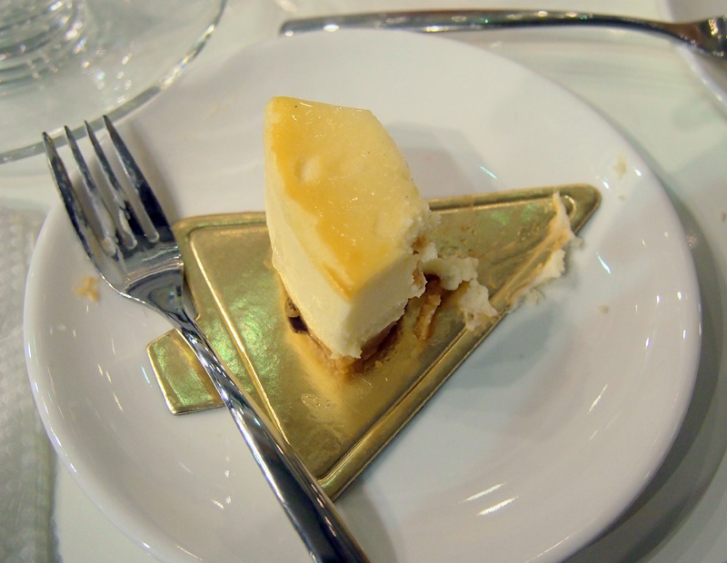 We dug into the cheesecake before we remembered to take a picture!