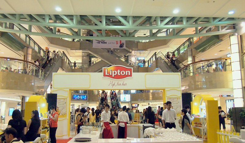 Lipton's first pop up high tea bar
