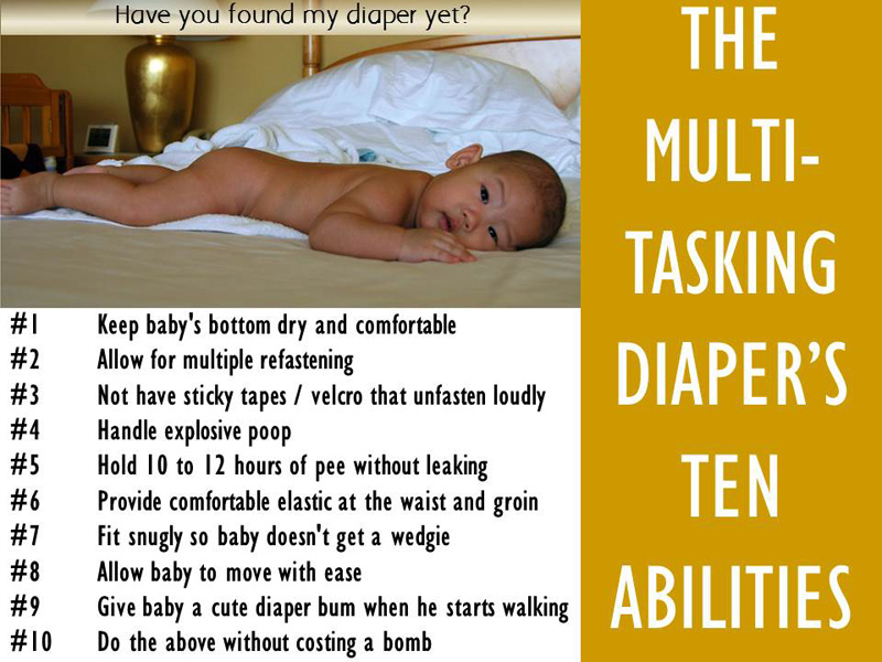 The multitasking diaper