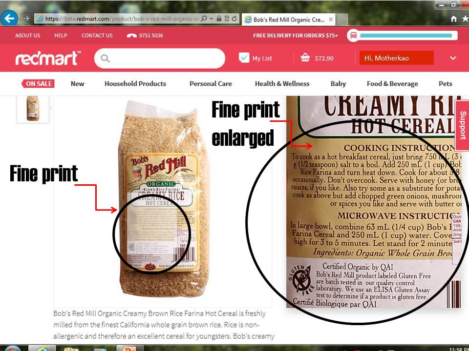 Reading the label closely