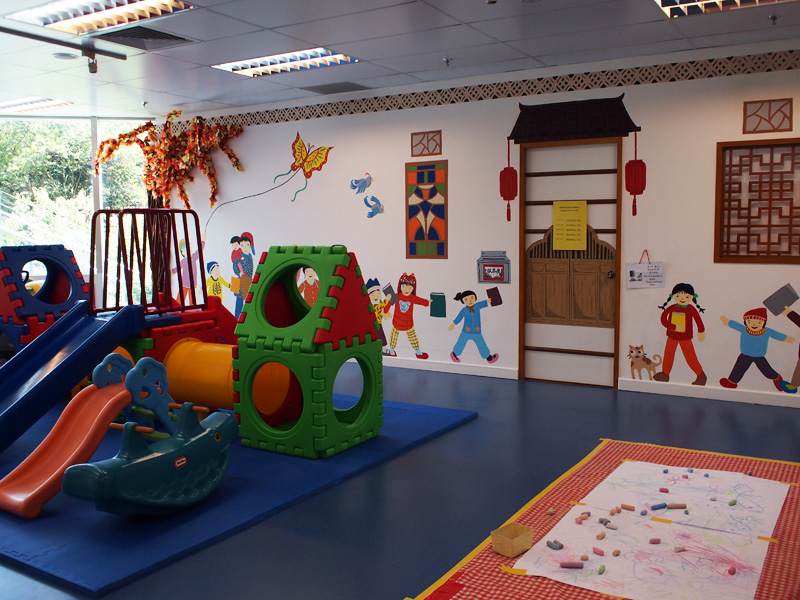 Spacious play area