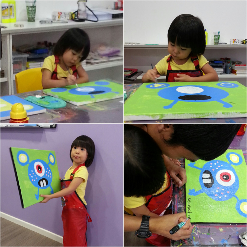 And this was one of those very rare times I saw how focused and engrossed my little girl was!