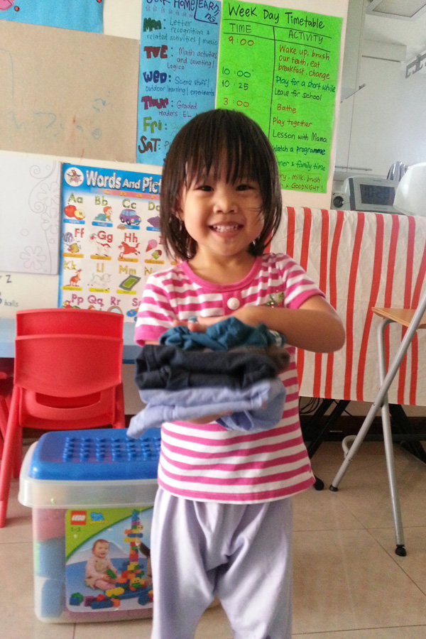 Helping to keep clothes
