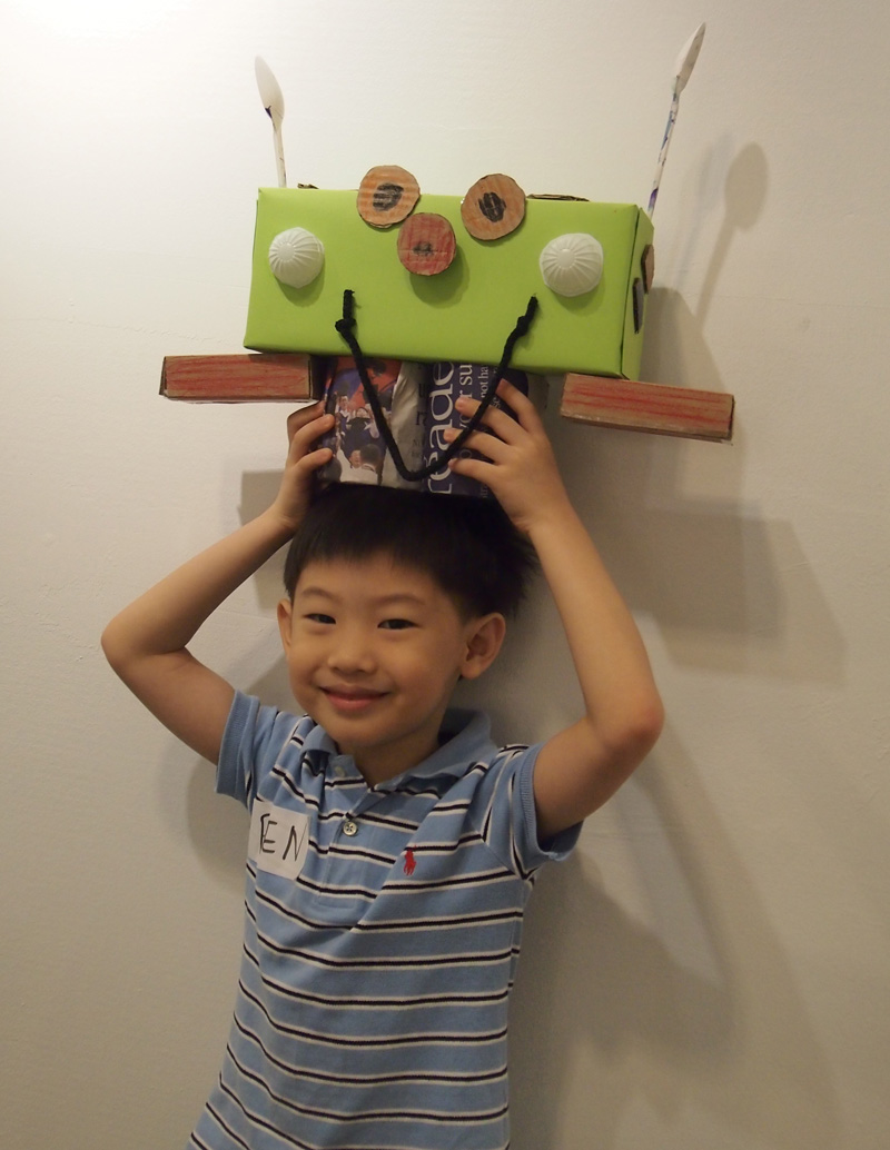 Ben and our new friend, "Alien Robot"