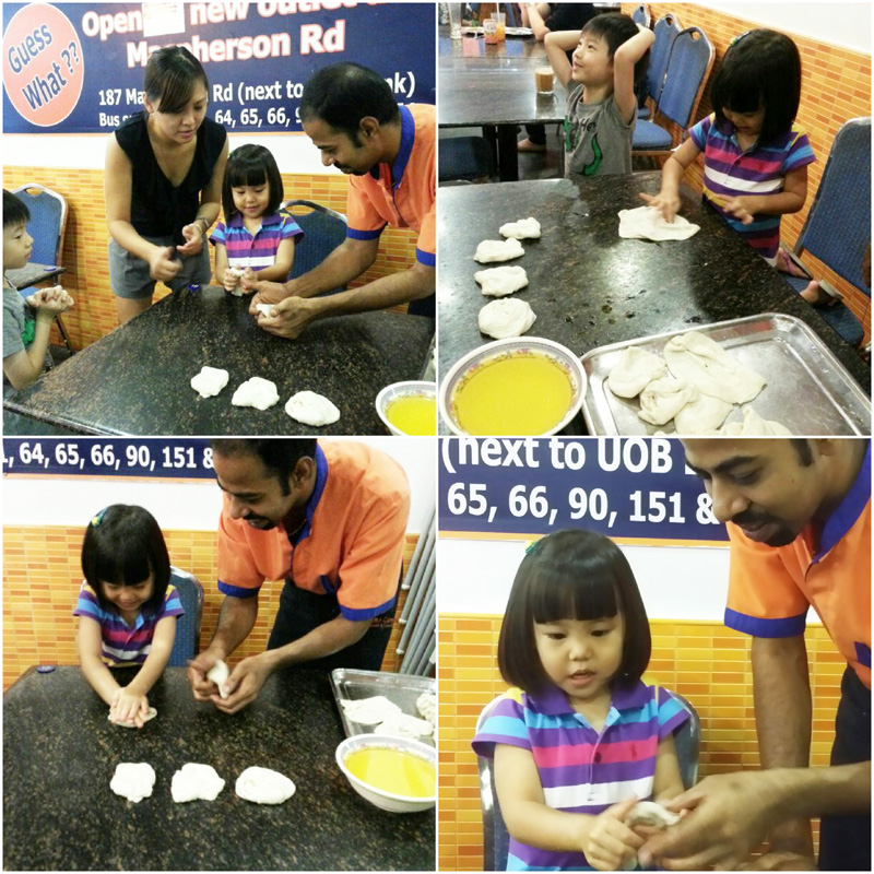 And now it's Becks' turn to knead