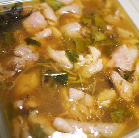 Chicken with Ginger and Sesame Oil