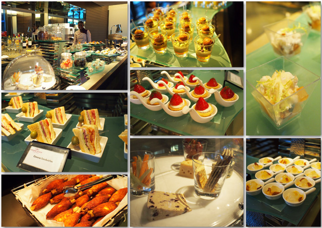 Oh the spread of canapes! This was like dinner for me!