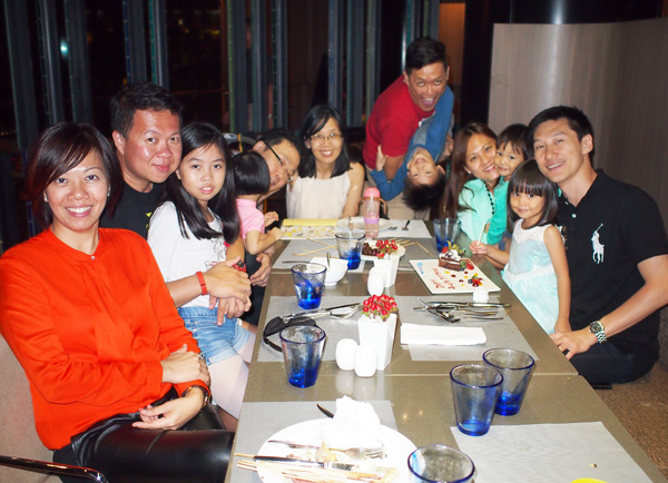 The best things in life: food, friends and family