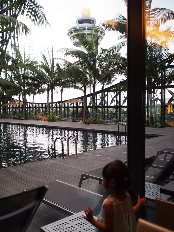 Pool view from the Club window