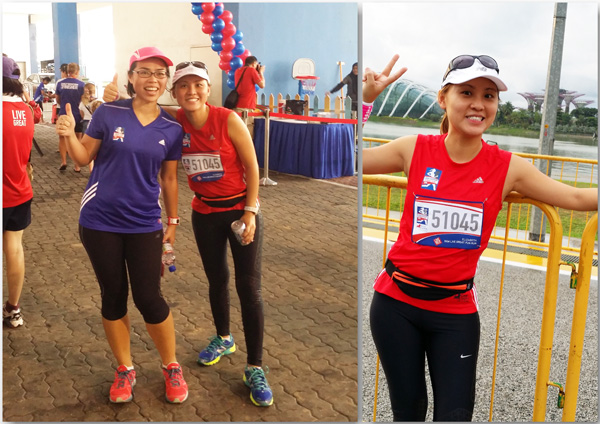 My #RunToLiveGreat buddy and me - she did 21km, I did 5!