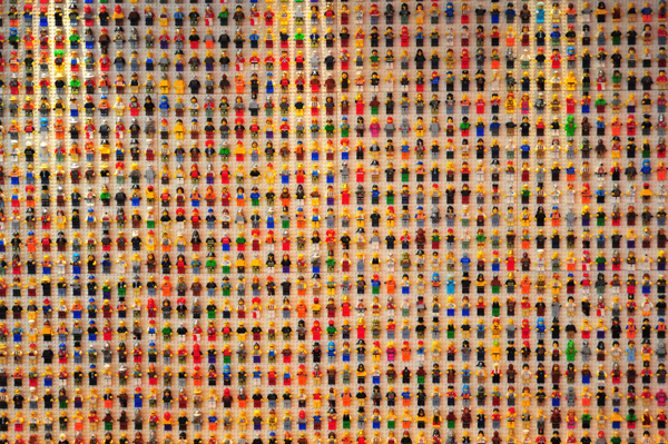 The Wall of Minifigs at the LEGOLAND Hotel Malaysia