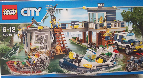 LEGO CITY Swamp Police Station was their special project this holidays