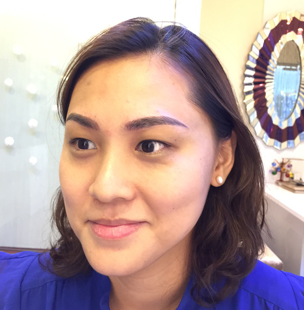 Look at how much clearer the eyebrow shape is, and how it has framed the face