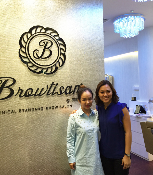 This is Coco. Look for her or her equally talented therapists for your aesthetic procedures and facials at Browtisan