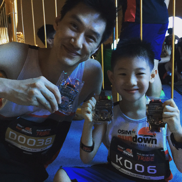 Ben's well-deserved medal!